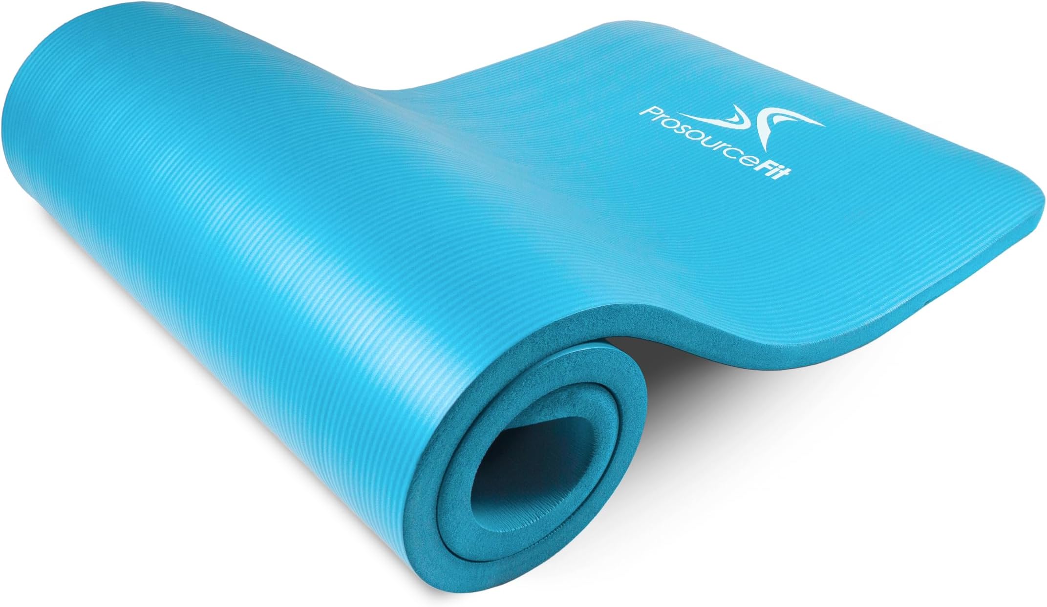 ProsourceFit 1 in Extra Thick Yoga Pilates Exercise Mat, Padded Workout Mat for Home, Non-Sip Yoga Mat for Men and Women