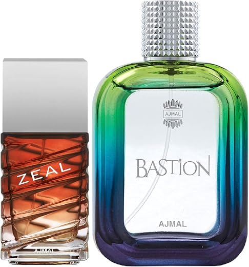 Ajmal Zeal EDP Aquatic Woody Perfume 100ml for Men and Bastion EDP Woody Aromatic Perfume 100ml for Men