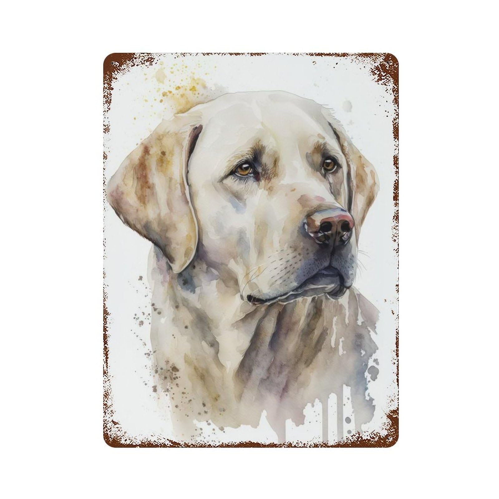 Abrador Retriever Dog Retro Metal Sign 15.7"x11.8", Ideal for Cafe, Home Bar And Lounge Decor