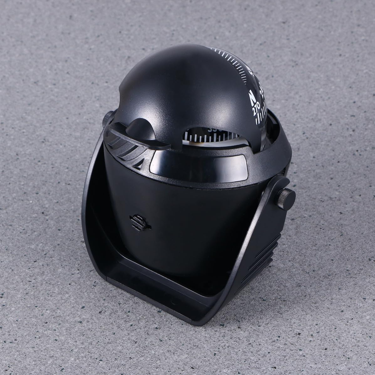Compas Marin Numérique Éclairé Abs Noir Pivot à Rubis et Réglage Magnétique pour Navigation Marine 12v Usage Nocturne