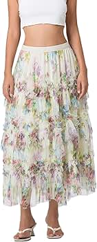 スカート THERESA SKIRT Solid & Striped The Theresa Skirt in Sky & Chartreuse | FWRD