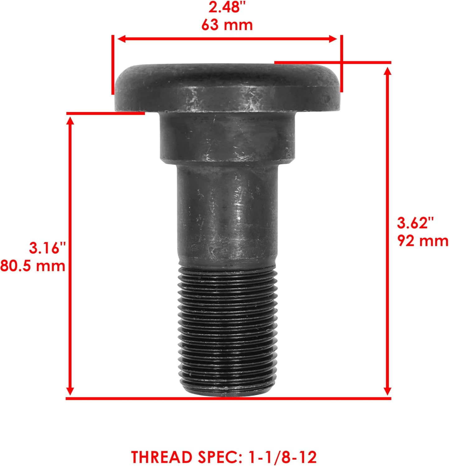 Caltric Rotary Cutter 25in Blades CCW with Bolt kit Compatible with Land Pride RCF2760 RCR2510 RCR3510 / Rotary 820-137C 820137C 802-277C 318-586A