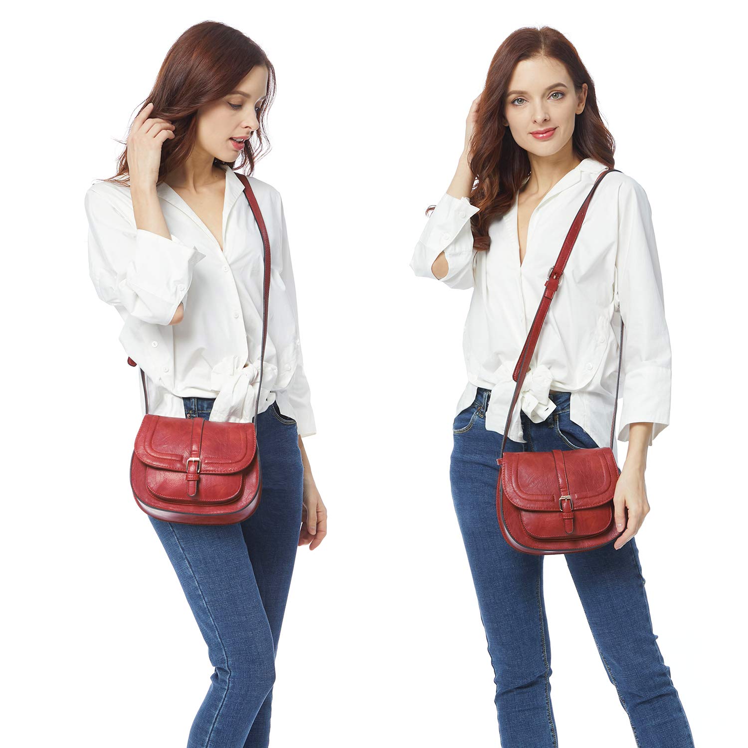 AFKOMST Borse a tracolla Donna PU Pelle borsa messenger donna Sera Pochette Viaggio Sacchetto Borsello Borsa a mano Borsa per donna