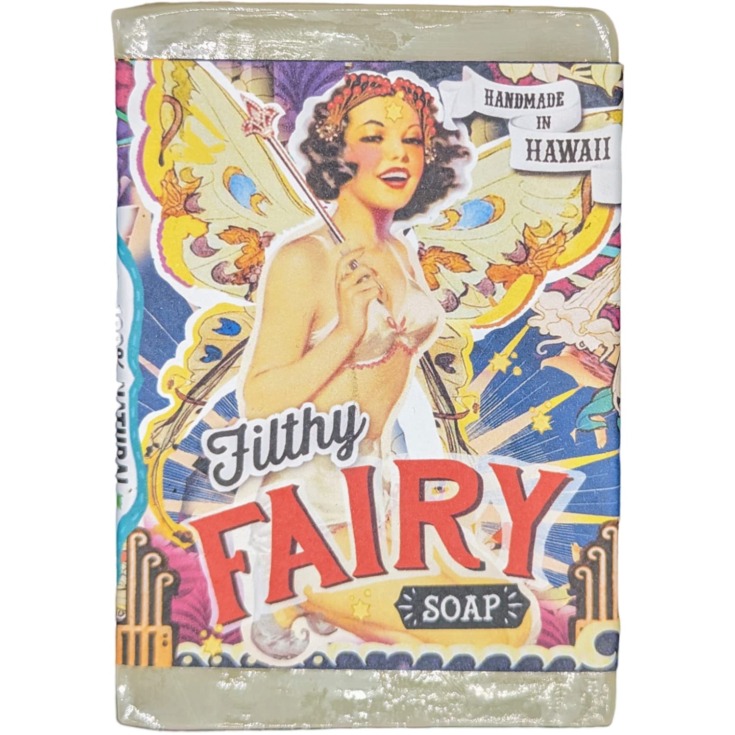 FILTHYFARMGIRL.COM Filthy Fairy All Natural Citrus Rose Soap Bar, Yellow