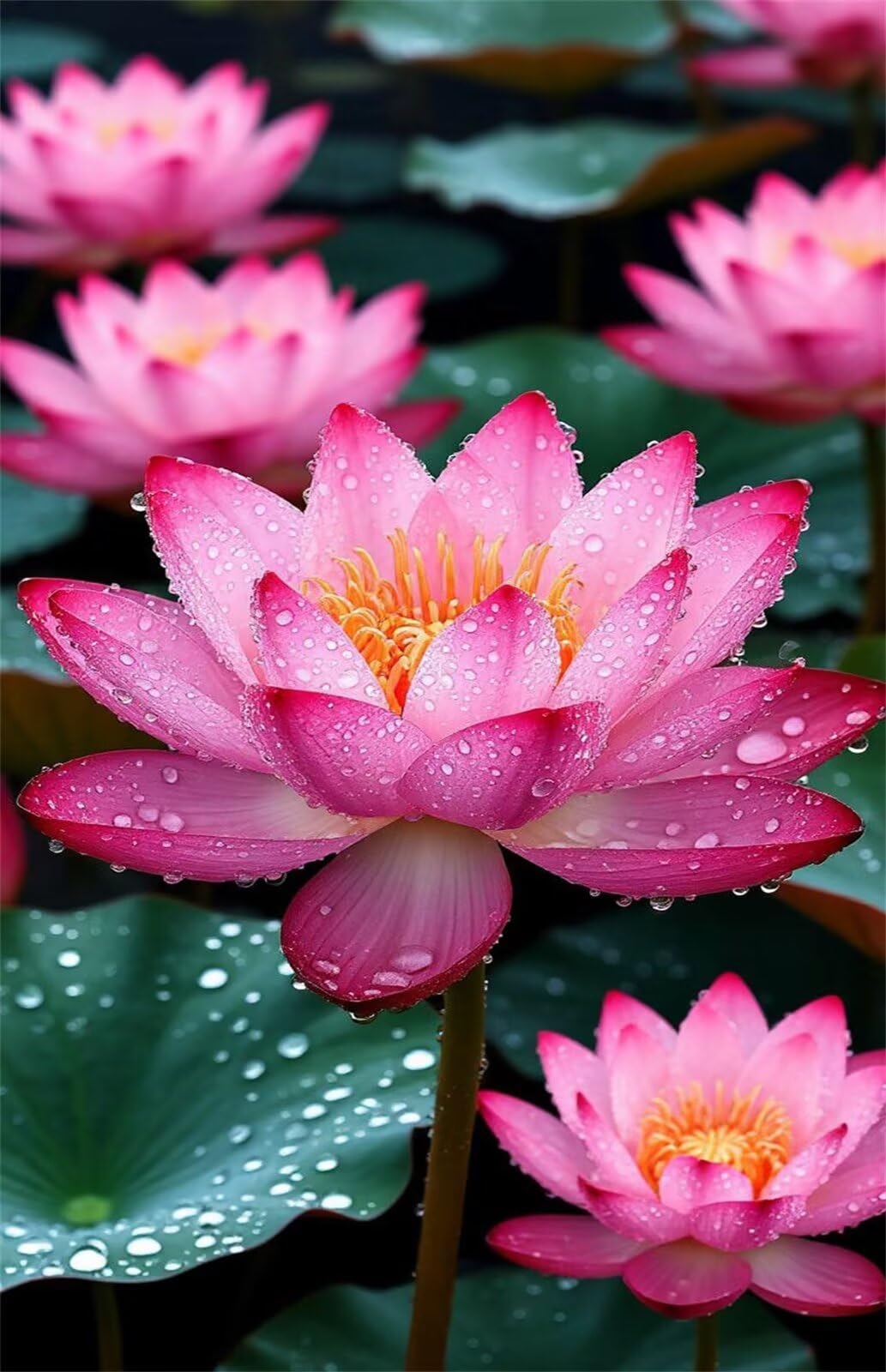 Puzzle 2000 Pezzi Paesaggio Fiore Loto Puzzle Classici, Giochi Rilassamento e Intelligence, Puzzles Impossible, Idea Regalo Uomo e Donna