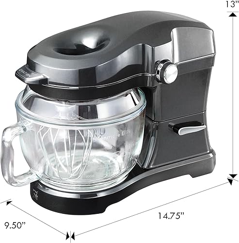Miniatura 6 de Kenmore Elite Ovation - Mezclador de soporte de 5 cuartos de galón, motor de 10 velocidades de 500 W, revolucionario vertido, cabezal inclinable,