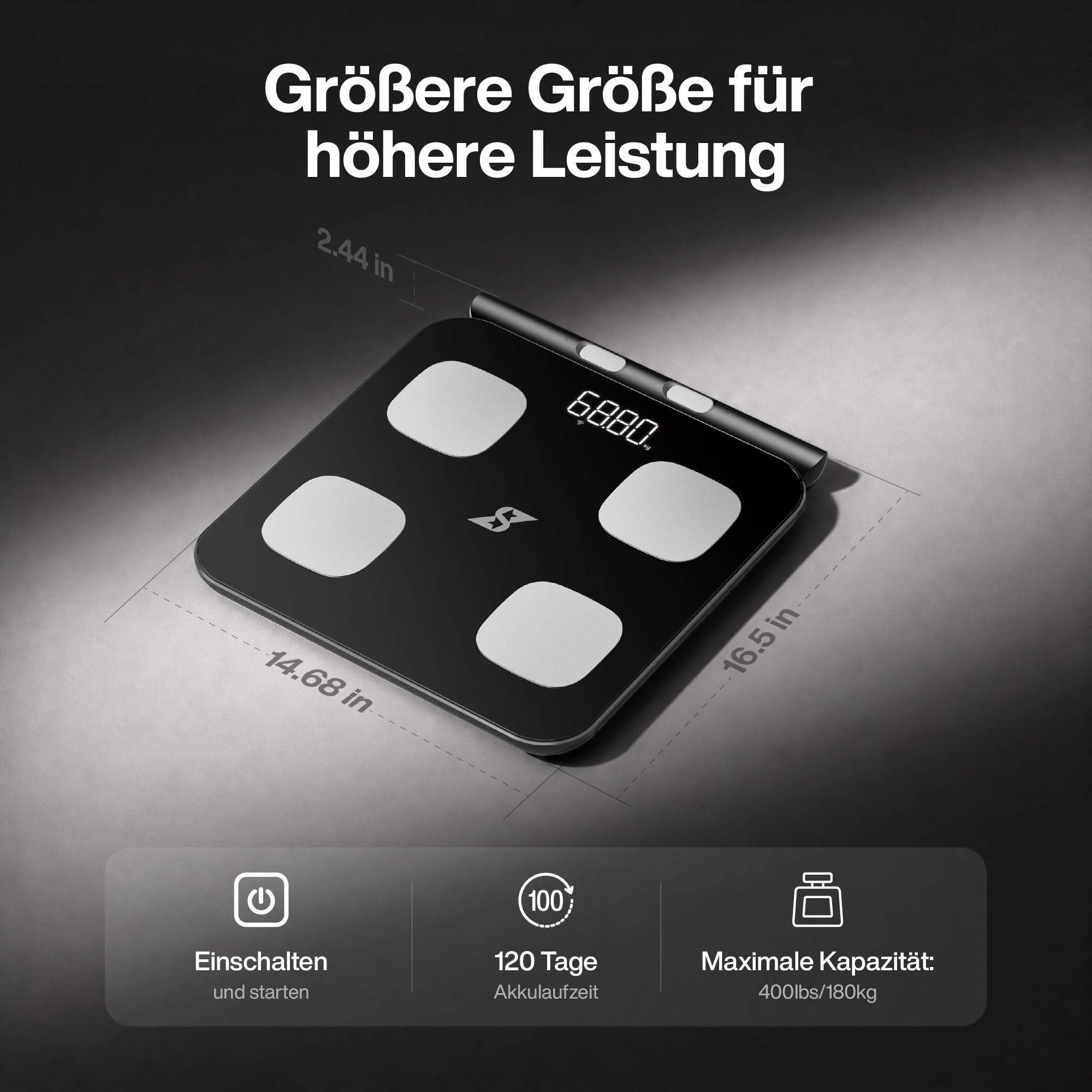 Speediance Smart Scale – WLAN-fähige Körperanalysewaage für tägliches Fortschritts-Tracking
