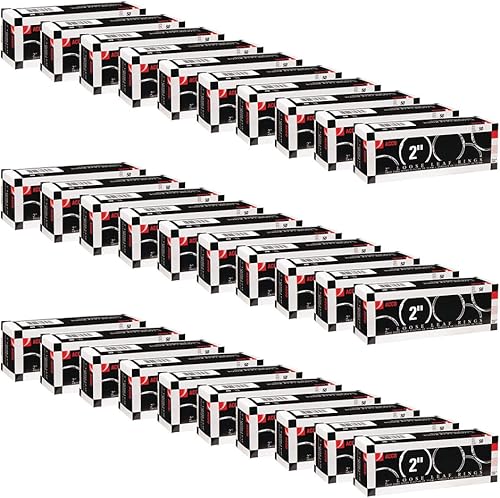 Miniatura 9 de Argollas ACCO para hojas sueltas de carpeta, de plata, de una pulgada de capacidad, 100 por caja (A7072202), Plateado