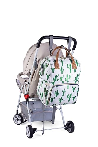 Miniatura 7 de Mochila de pañales para bebé con correas para cochecito, bolsas de bebé de gran capacidad para mamá a la moda, bolsa de pañales de maternidad, grano