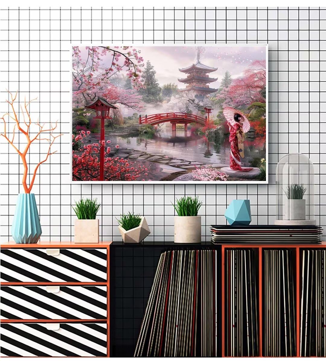 Amazon.com: Diamond Painting Japanese Scenery Diamond Art Kits for
