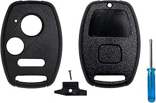 StandardAutoPart Car Remote Head Key Shell Case Compatible with Honda Civic Fit CR-V Insight Odyssey Pilot Fit Ridgeline (No Chip Holder) (3 Button)