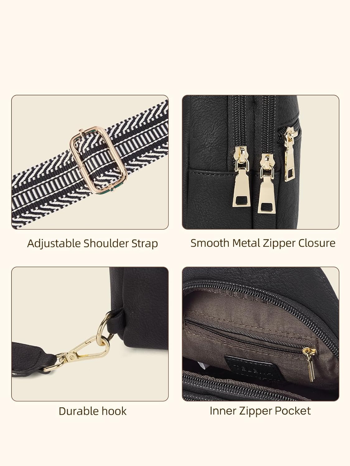 Telena Crossbody Bags for Women Sling Cross Body Bag with Adjustable Shoulder Strap - Image 5