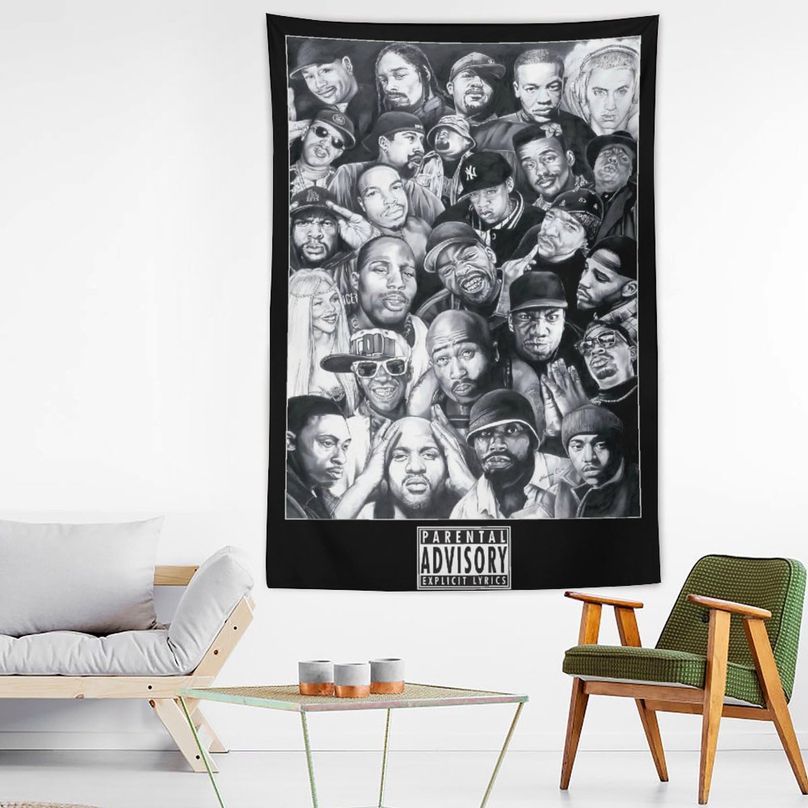 Poster da parete con cantante rap hip hop e stelle (28), decorazione per la casa, decorazione per la casa, 152,4 x 228,6 cm