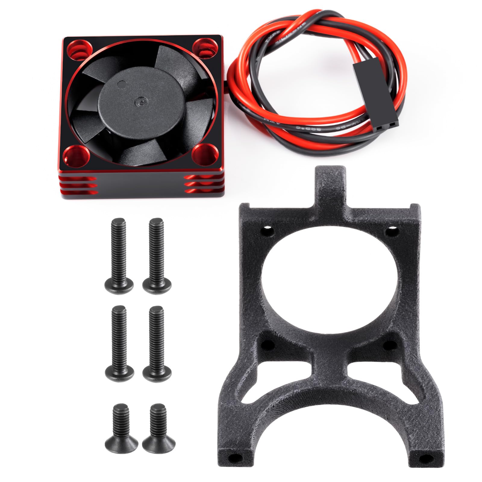 AXspeed 3D Printed Fan Mount with Metal Fan for 1:10 Team Associated RC10 RC Car