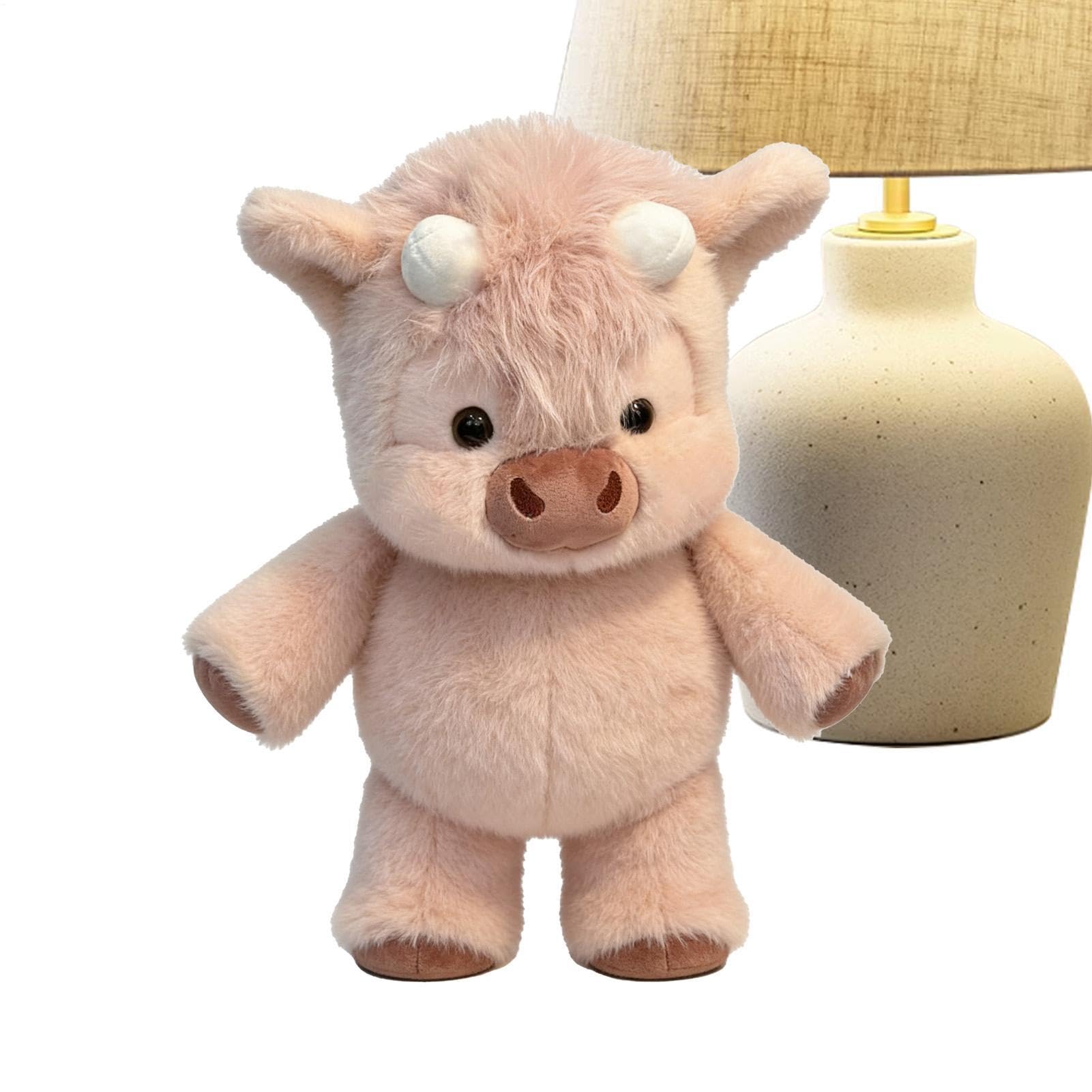 Peluche De Vaca De 45 Cm – Cojín Suave De Felpa, Ideal Como Decoración En El Dormitorio, Sala De Estar, Coche O Como Regalo Para Niños
