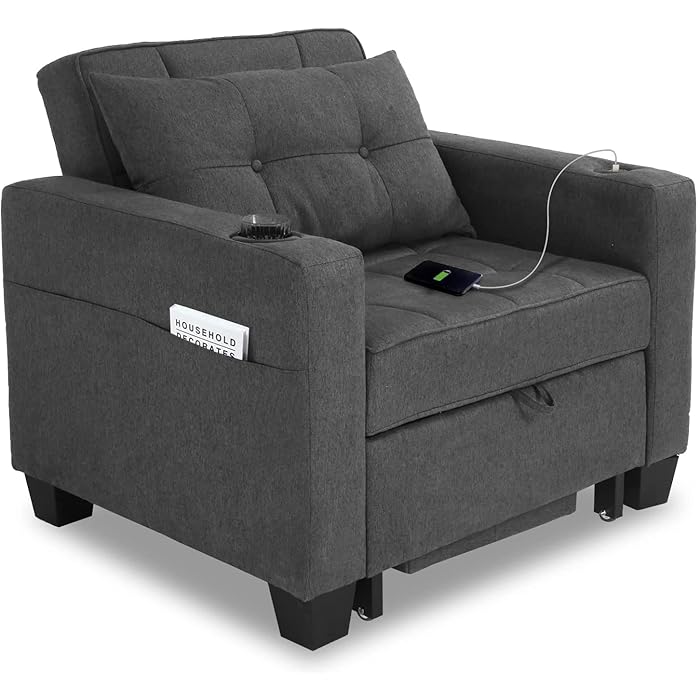 Buy DURASPACE Futon Chair Bed Convertible Chair 3in1 Pull Out Sleeper