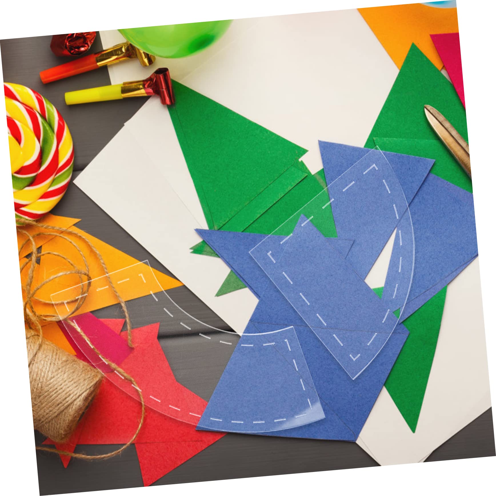 28 Stk. Teiliges Acryl Quilting Lineal Transparente Schablonen für Patchwork Einfach zu Bedienen Leicht zu Tragen Geeignet für Anfänger und Professionelle Näher Vielseitige