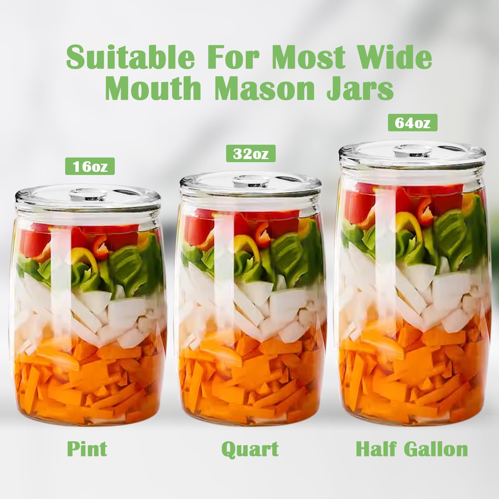 4 Piezas Pesas de Fermentación, Pesos de 7 cm de Diámetro para Fermentar, para Fermentar Chucrut Kimchi — view 4