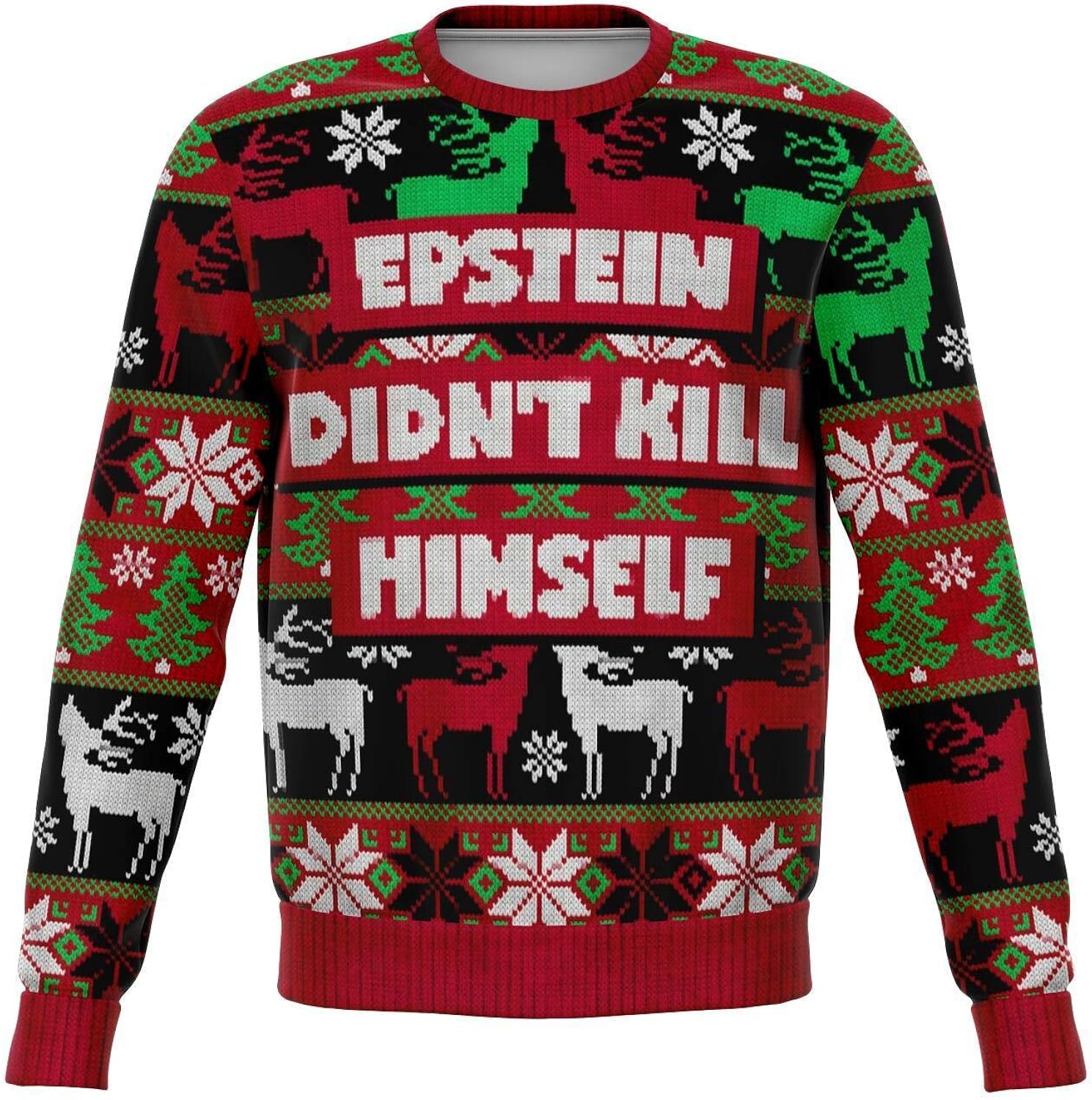 Jeffrey epstein christmas sweater Outlet