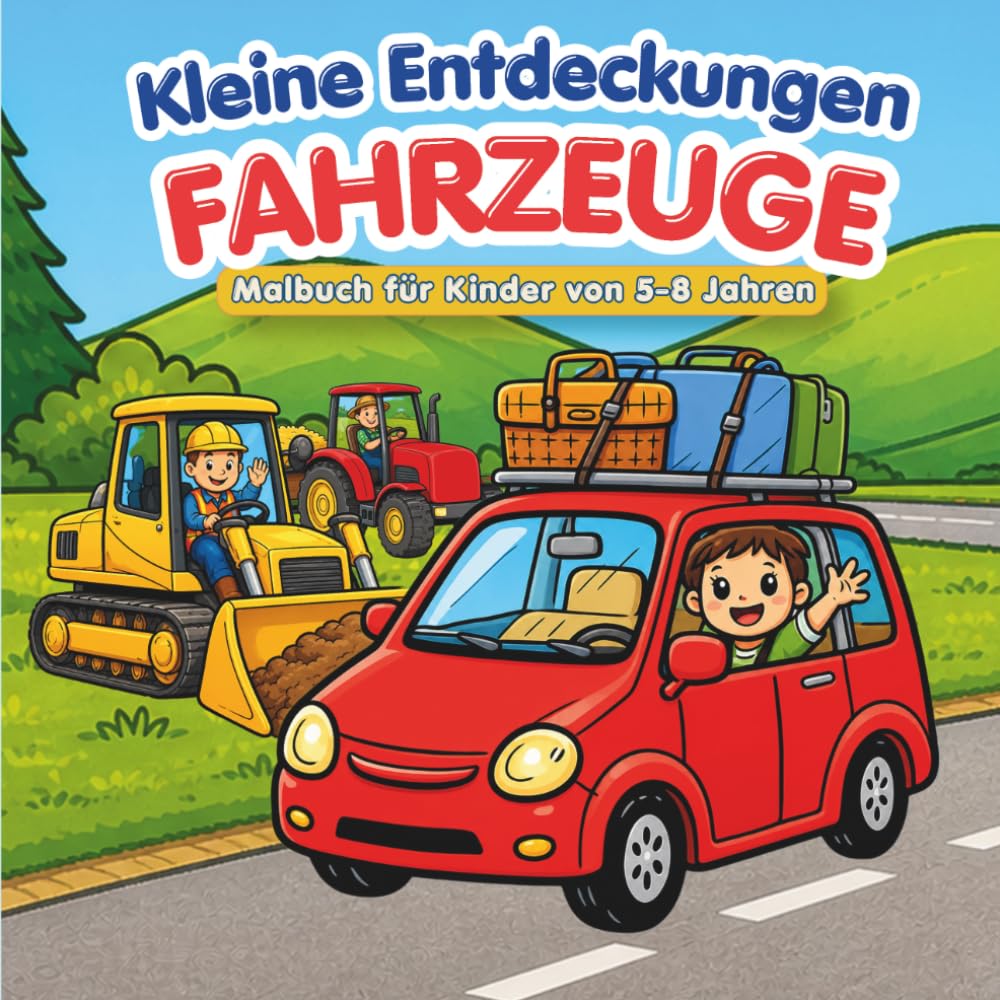 Kleine Entdeckungen Fahrzeuge: Malbuch für Kinder von 5-8 Jahren