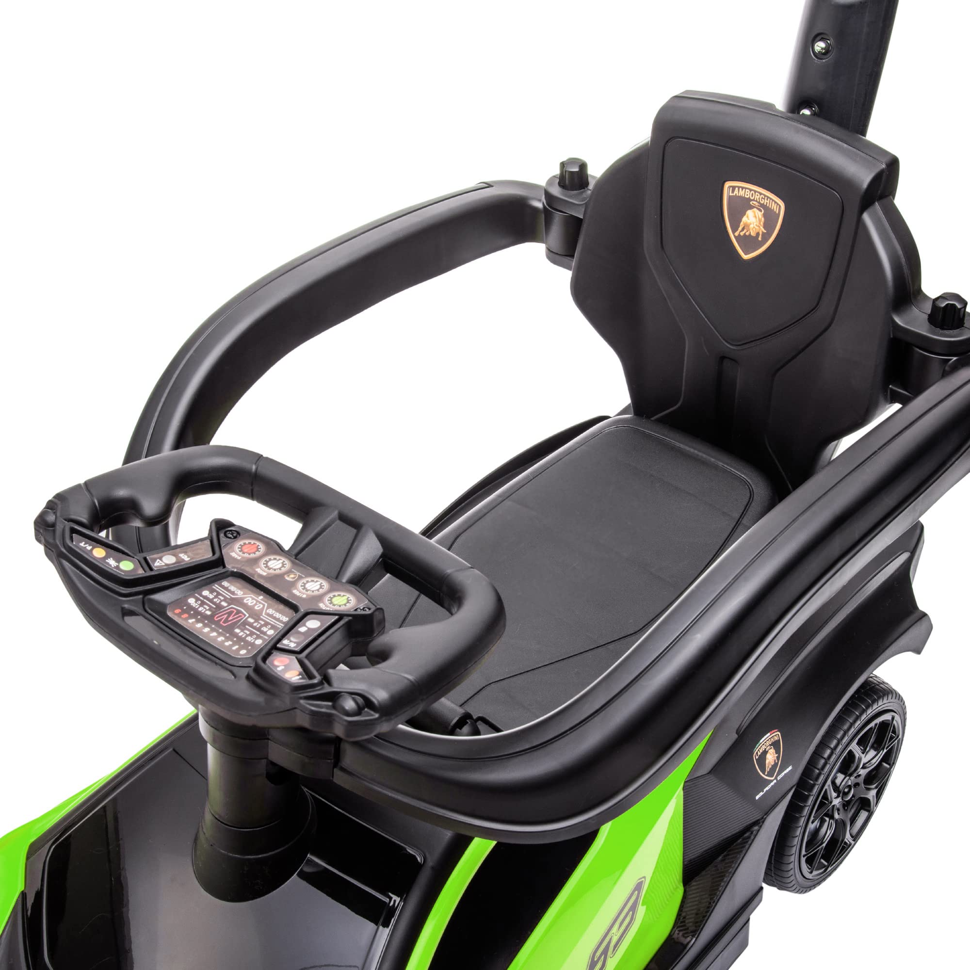 AIYAPLAY Licensed 2 in 1 Baby Ride on Push Car Toddler Push Along Car with Parent Handle Foot To Floor Slider with Horn Steering Wheel NO POWER for 1-3 Years - Image 9
