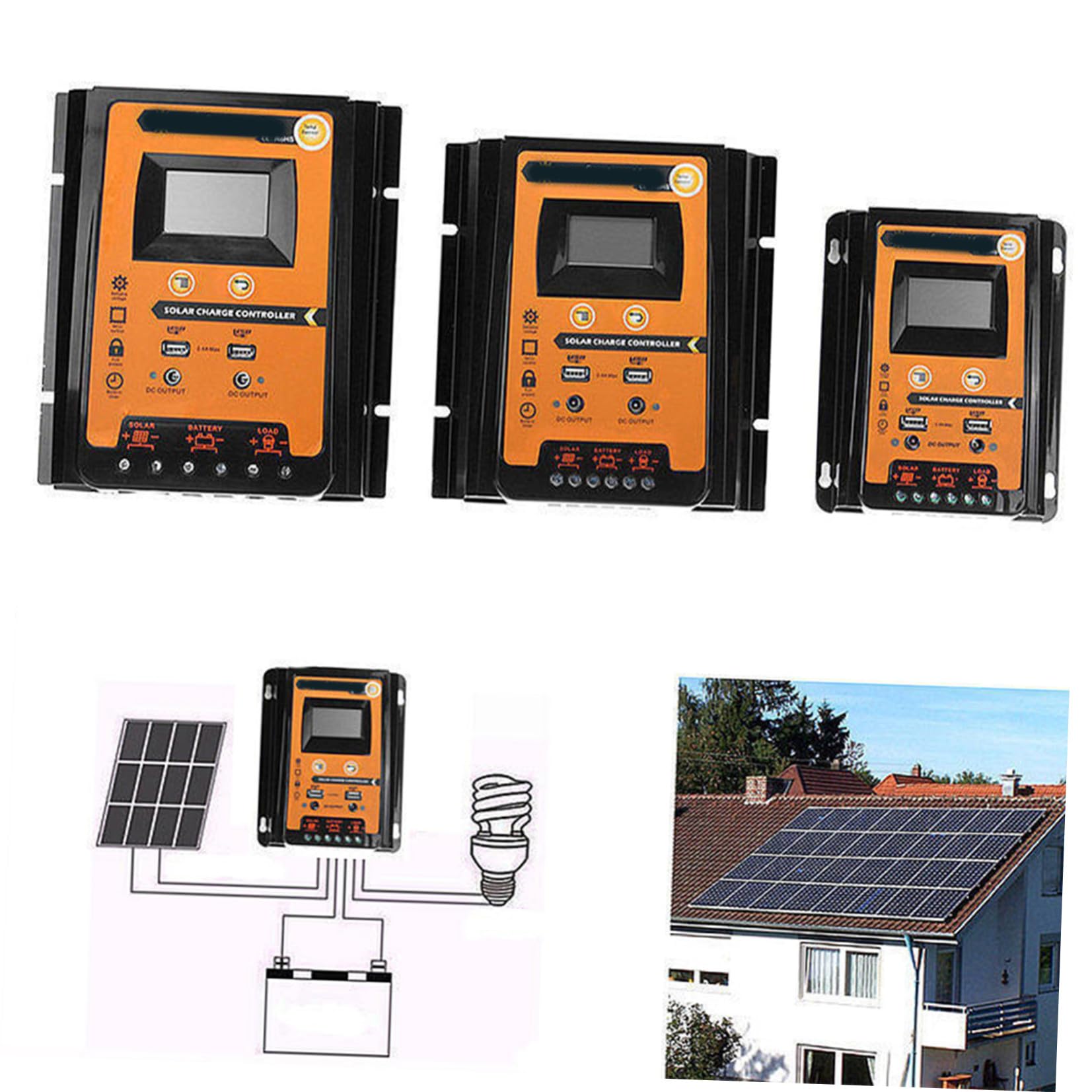 Solarregler Laderegler 30a 12v 24v mit Timer und USB