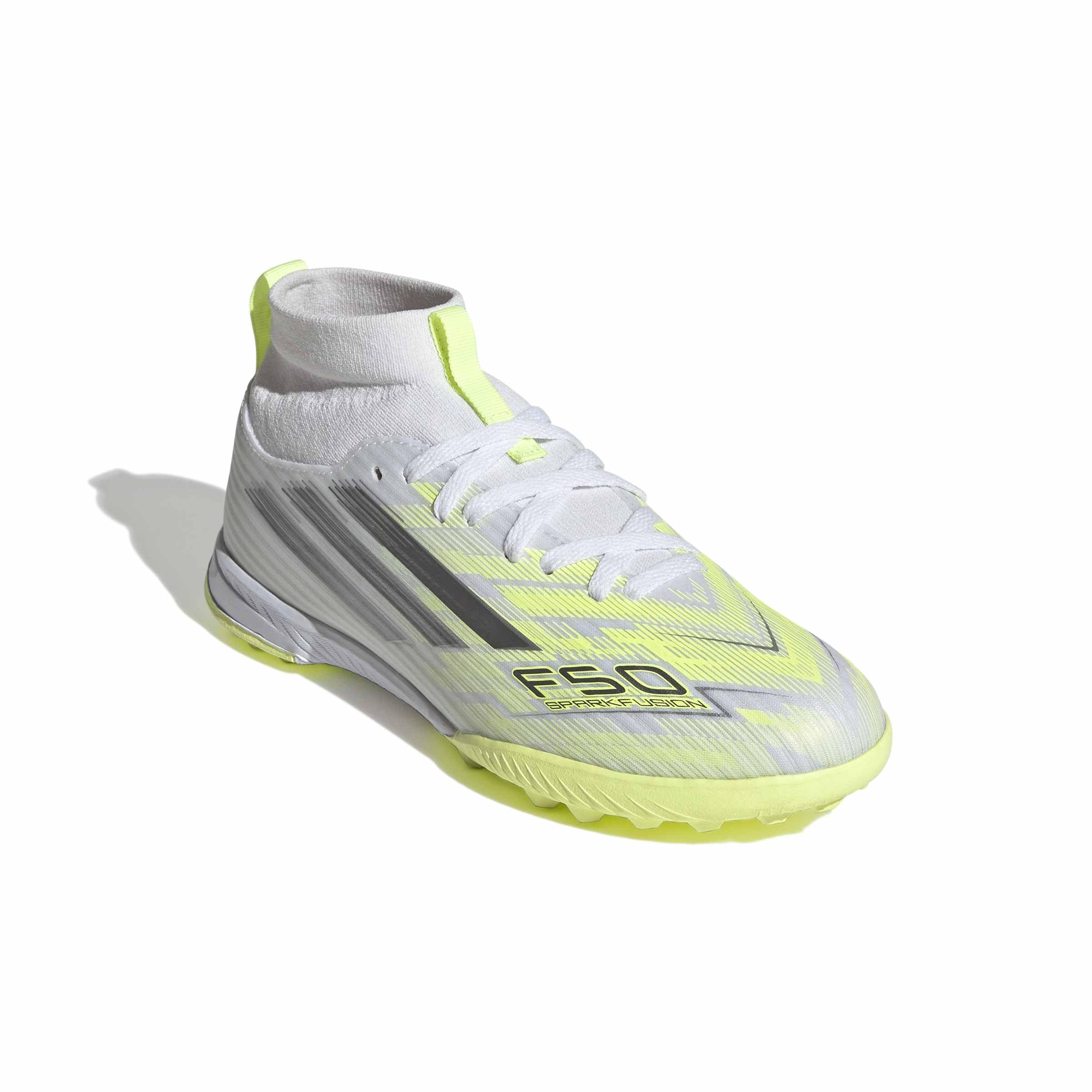 adidas F50 Sparkfusion League Mid Cut Turf Football Kids ZapatosUnisex niños