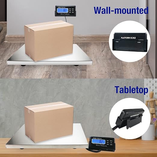 Balanza digital postal de 660 lbs con plataforma de acero inoxidable miniatura 8