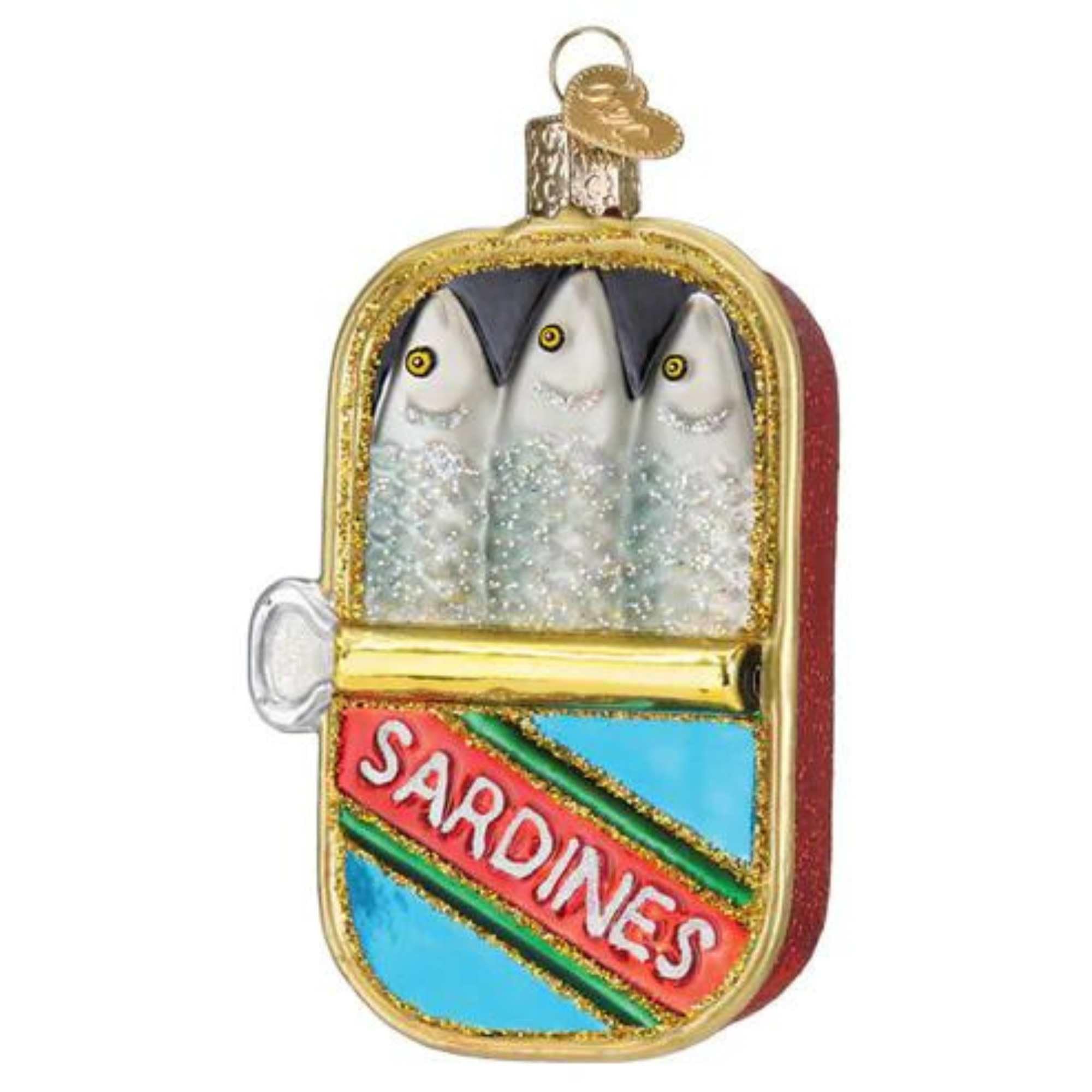 Amazon.com: Old World Christmas Sardines Tin Glass Blown Ornament