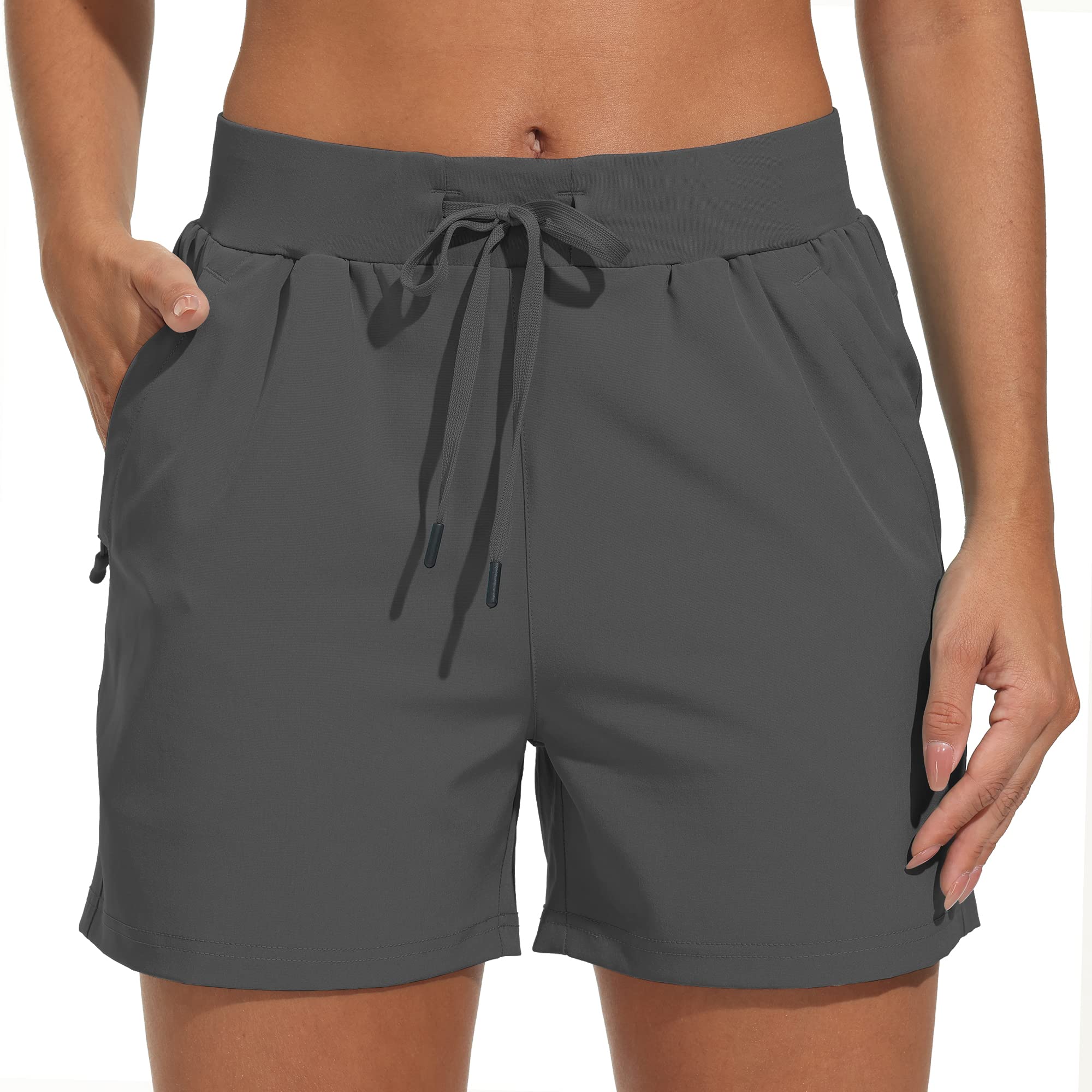 VAYAGER Wanderhose Damen Kurz 4" Wandershorts Sommer Sports