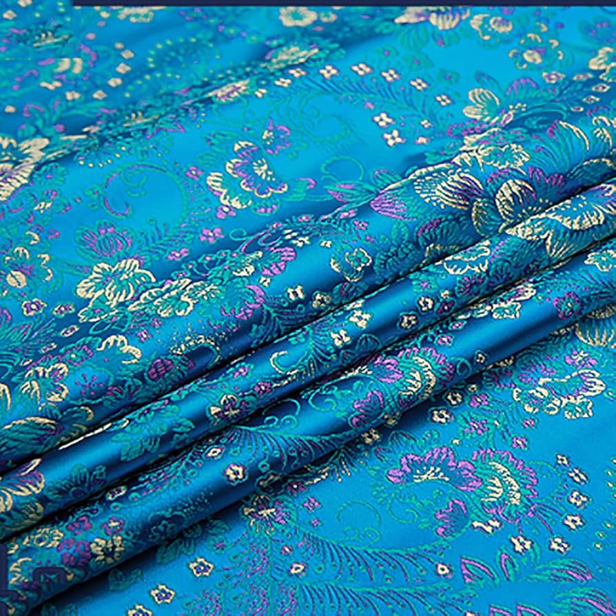 Amazon.co.jp: フェイクシルクサテン生地 絹錦生地75×100cm おしゃれ花