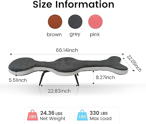 Miniatura 2 de Sofá cama plegable 3 en 1, 63 pulgadas, cómoda silla de lectura de lino de gran tamaño para adultos, silla convertible de cama para caravana, sofá