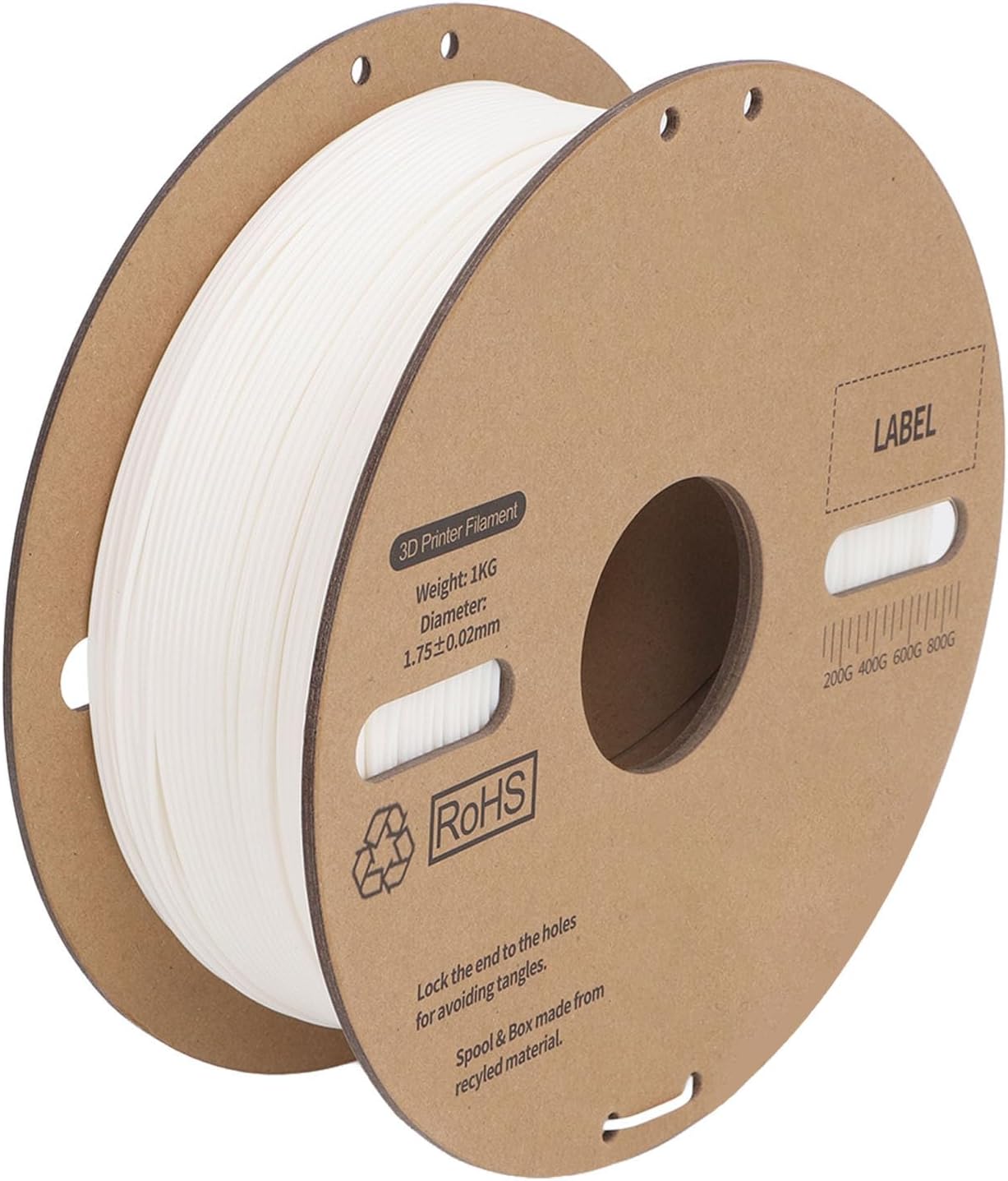 1.75 mm PLA Filament, PLA Plastic Printing Filament, Accuracy PLA Filament Spool Replacement, Fast Printing Filament for 3D Printers
