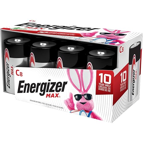 8-Pack Energizer MAX C Alkaline Batteries
