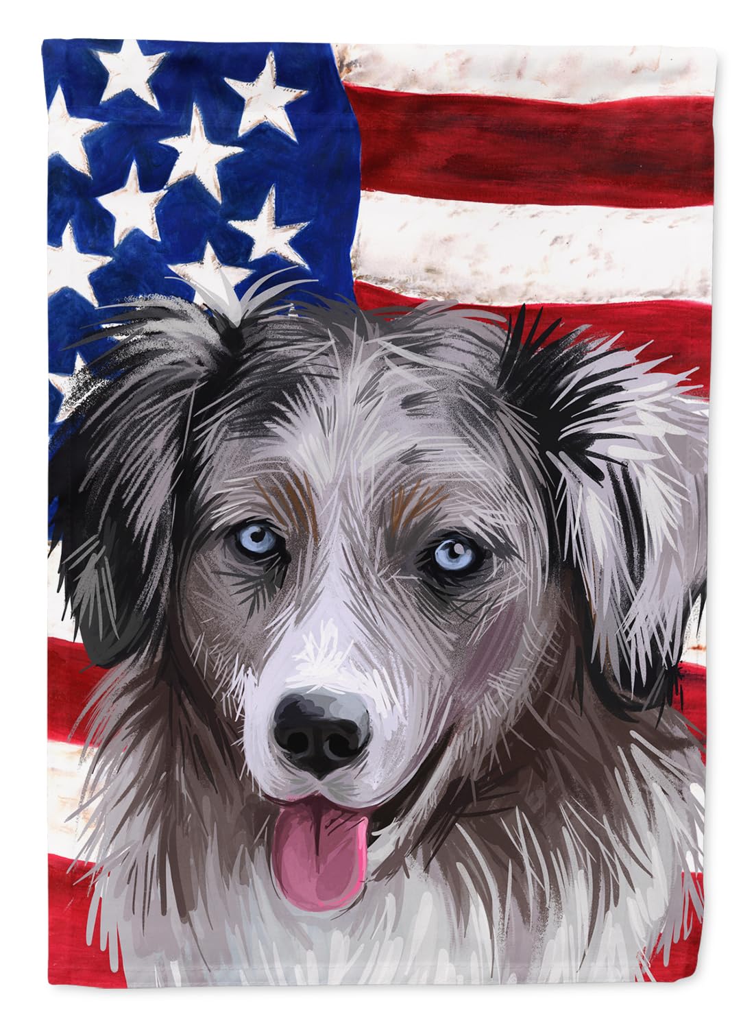 Miniature American Shepherd drapeau de jardin décoratif USA Caroline's Treasures
