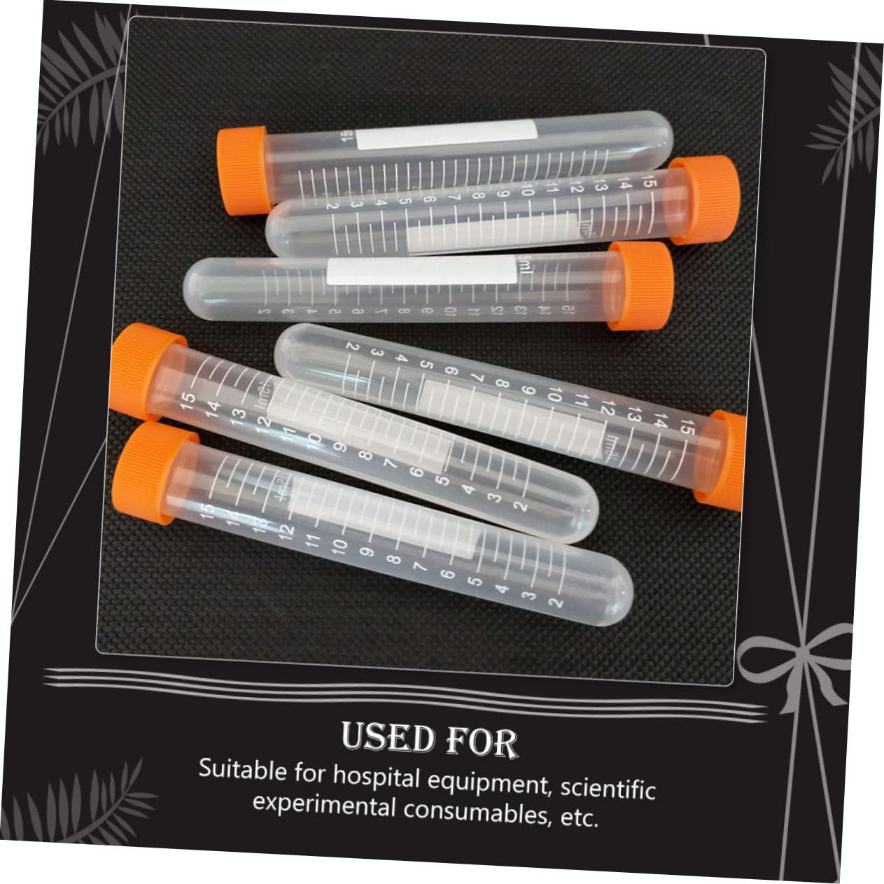 Cabilock Lot de 100 Tubes à Centrifuger de 15 Ml en Polyéthylène Bouchons à Vis Étanches, Tubes Transparents, Adaptés aux Expériences de Laboratoire et Usage Scientifique Couleur Aléatoire