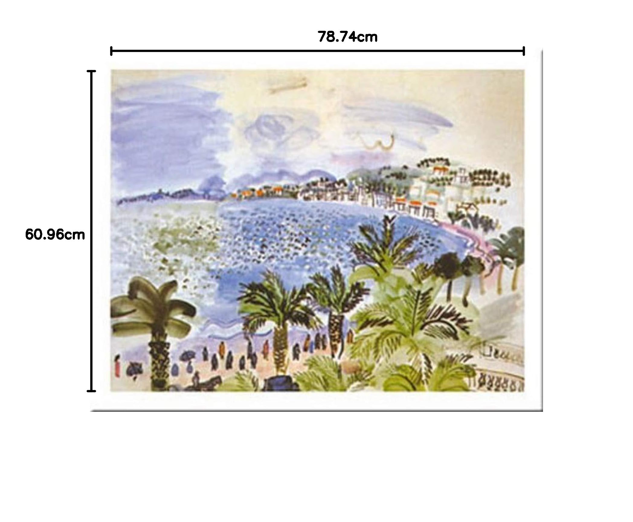 Amazon.co.jp: La Promenade Des Anglais byデュフィ24 x 31アート