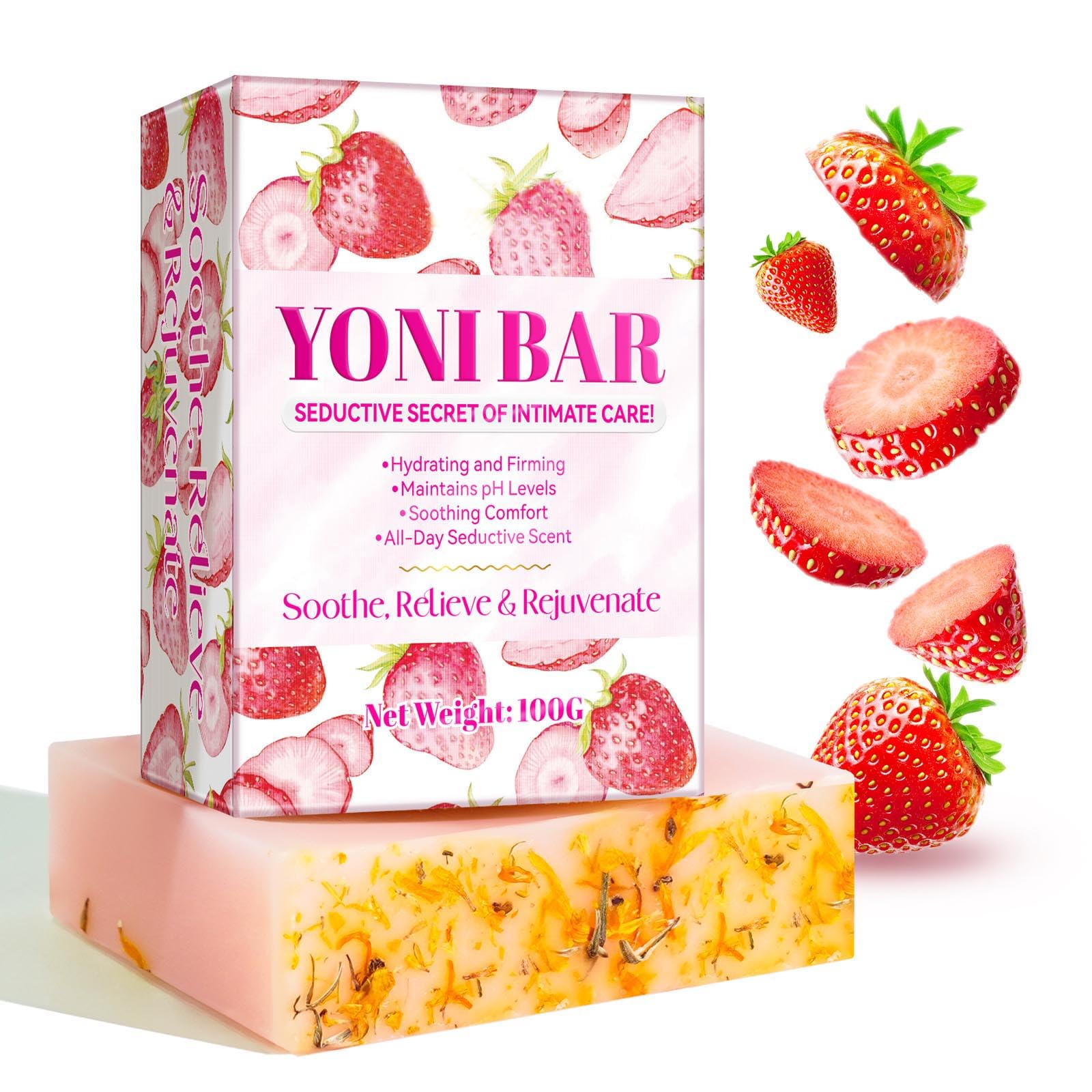Yoni Soap Bars PH Balance Feminine Wash Natural Yoni Bar Cleansing Bar Soap for Women with Bubble Foam