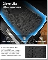 Vista 2 de KIWI MASTER Alfombrillas para Jeep Grand Cherokee 2022-2026, 4xe, ajuste personalizado para todo tipo de clima, revestimientos de suelo de TPE