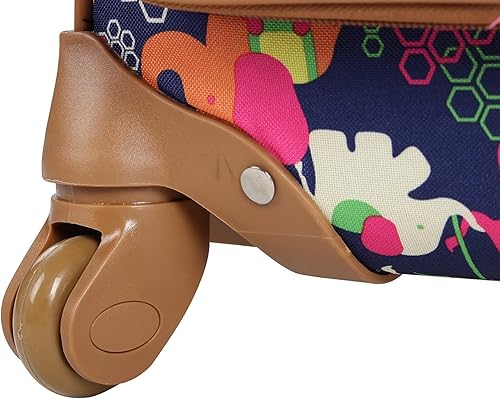 Miniatura 6 de Lily Bloom Maleta expandible con patrón de diseño de 24 pulgadas con ruedas giratorias de 4 ruedas giratorias para mujer, bolsa a cuadros ligera