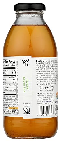 Miniatura 6 de Eat The Change Just Ice Tea Té verde miel orgánico, Kosher, 16 onzas líquidas (paquete de 12)