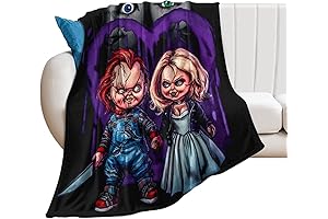 Chucky Nightmare Flannel Blanket for Horror Movie Lovers