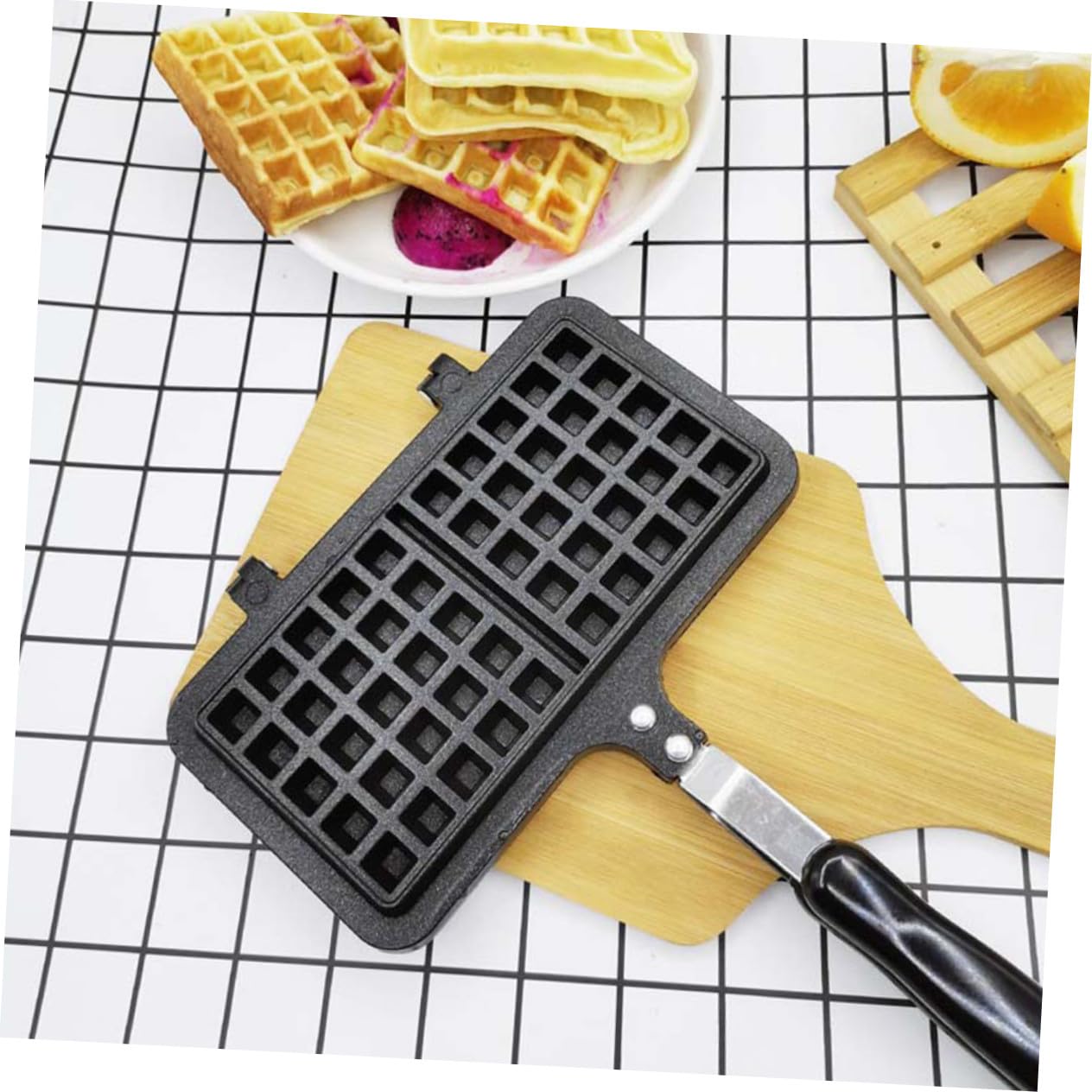 ULTECHNOVO Stampo Per Waffle e Dolci Riutilizzabile in Silicone Alimentare, Utensile Da Forno Ecologico Per Preparazione Fai Da Te in Casa e Pasticceria