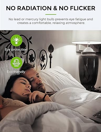 Miniatura 5 de LOHAS - Bombillas LED de 3 vías, paquete de 4, equivalente a 50100150 W, luz blanca diurna 5000 K, base A19 E26 para escritorio, piso, lámparas de