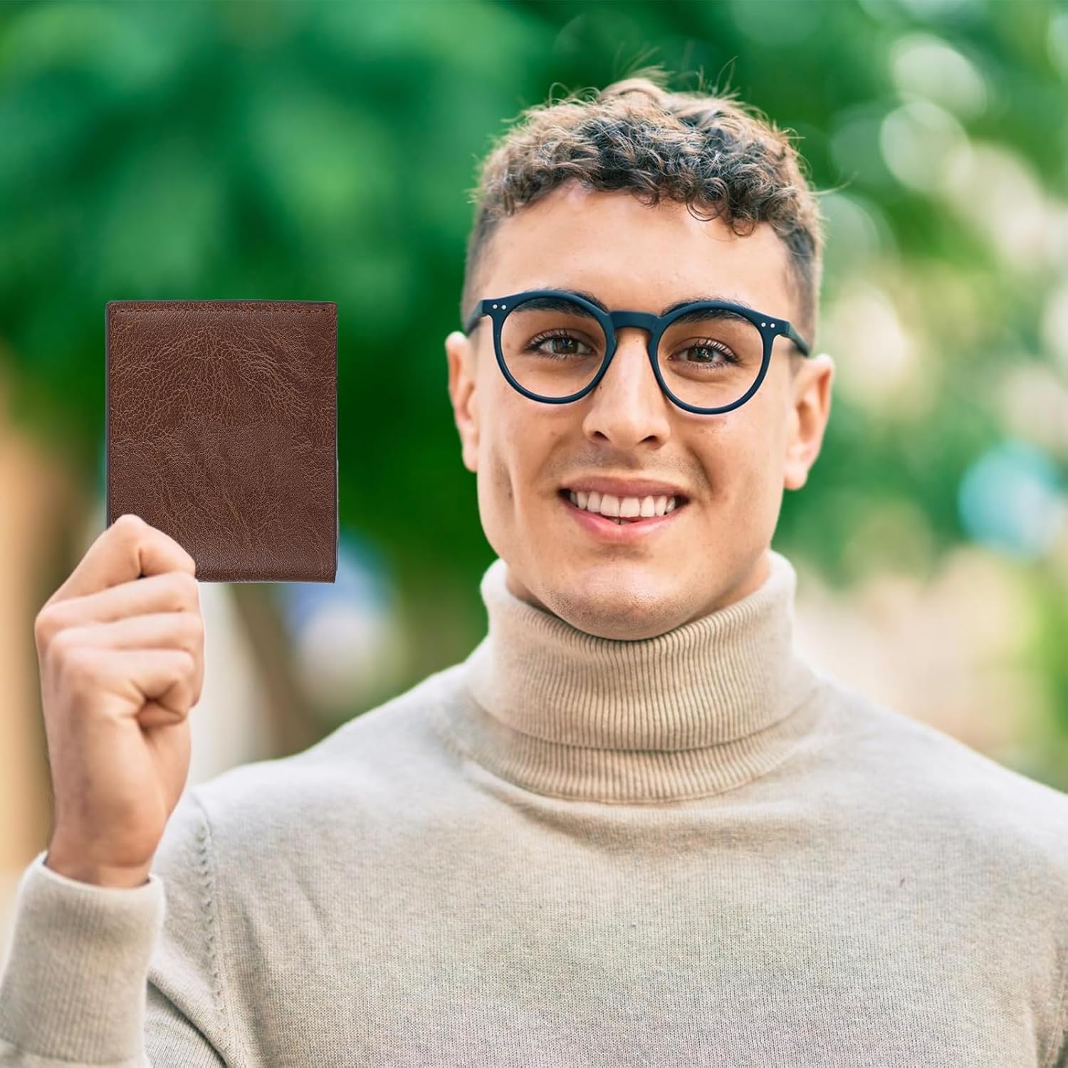 MAQUITA 12 PCS Leather Bifold Wallets for Men,Men’s Wallet Bulk for DIY Engraving,With money clip,card holder - Image 8