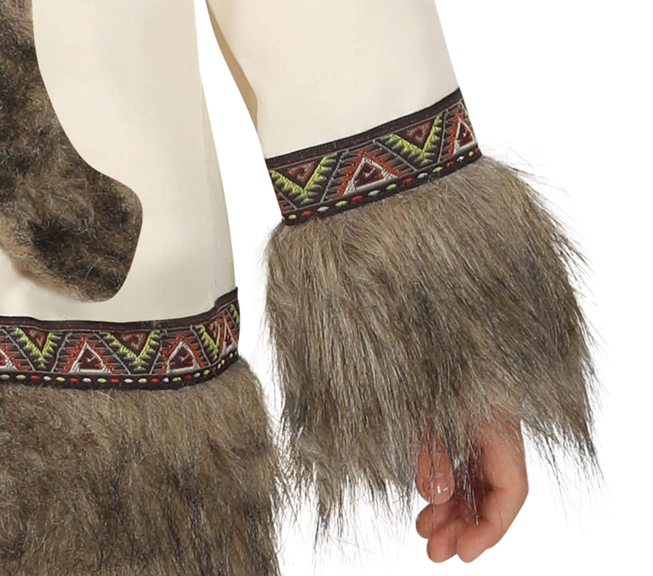 FIESTAS GUIRCA | Eskimo Kostüm für Kinder - Shirt, Kapuze und Hose - Kostüme aus Kulturen der Welt für Halloween, Karneval und Kostümpartys - Unisex - Beige und Braun