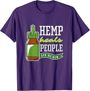 Hemp Heals People - CBD Oil Bottle T-Shirt