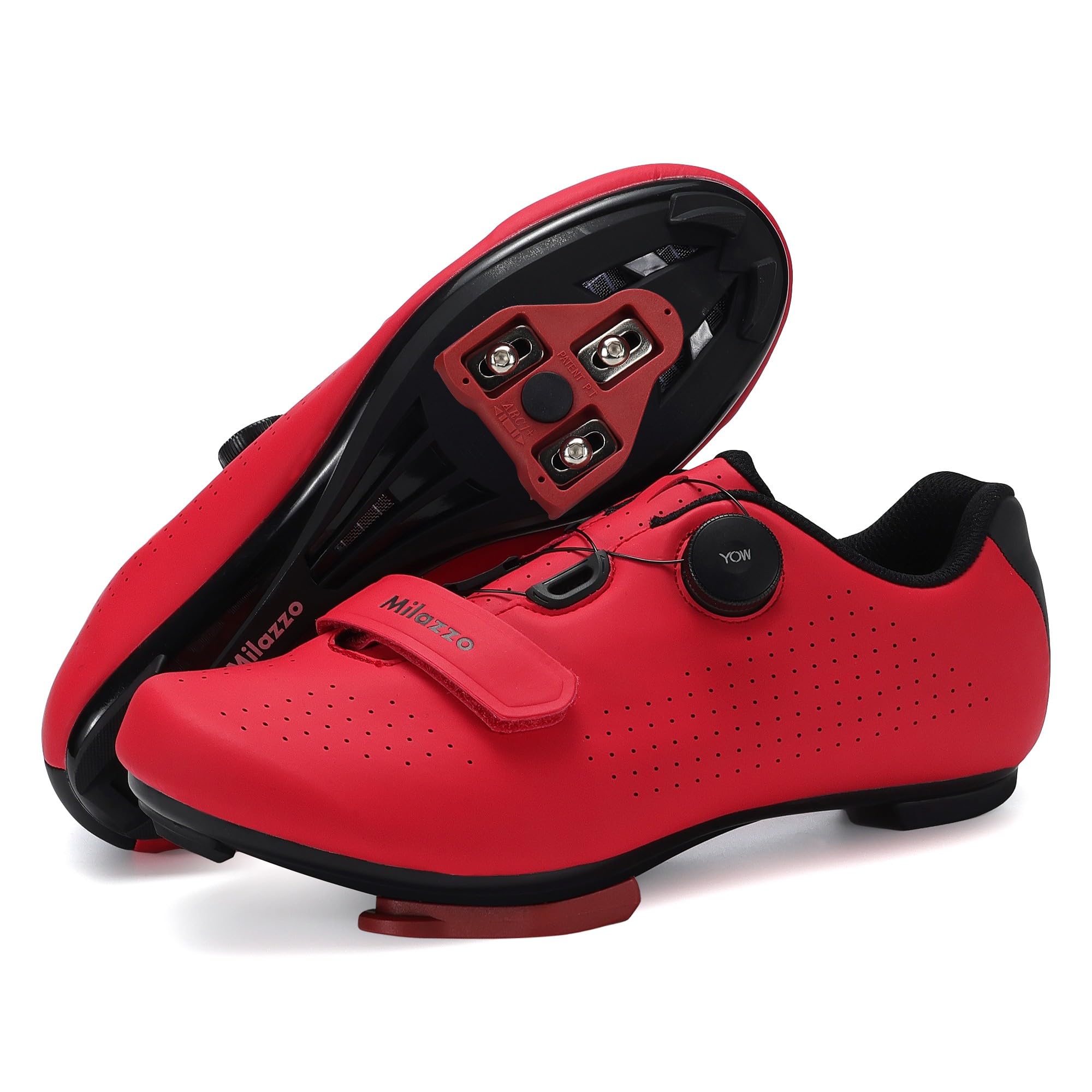 Milazzo Fahrradschuhe für Herren – Rennrad, MTB & Indoor-Cycling – Atmungsaktive Radsportschuhe kompatibel mit SPD, SPD-SL & Look Delta Pedalen