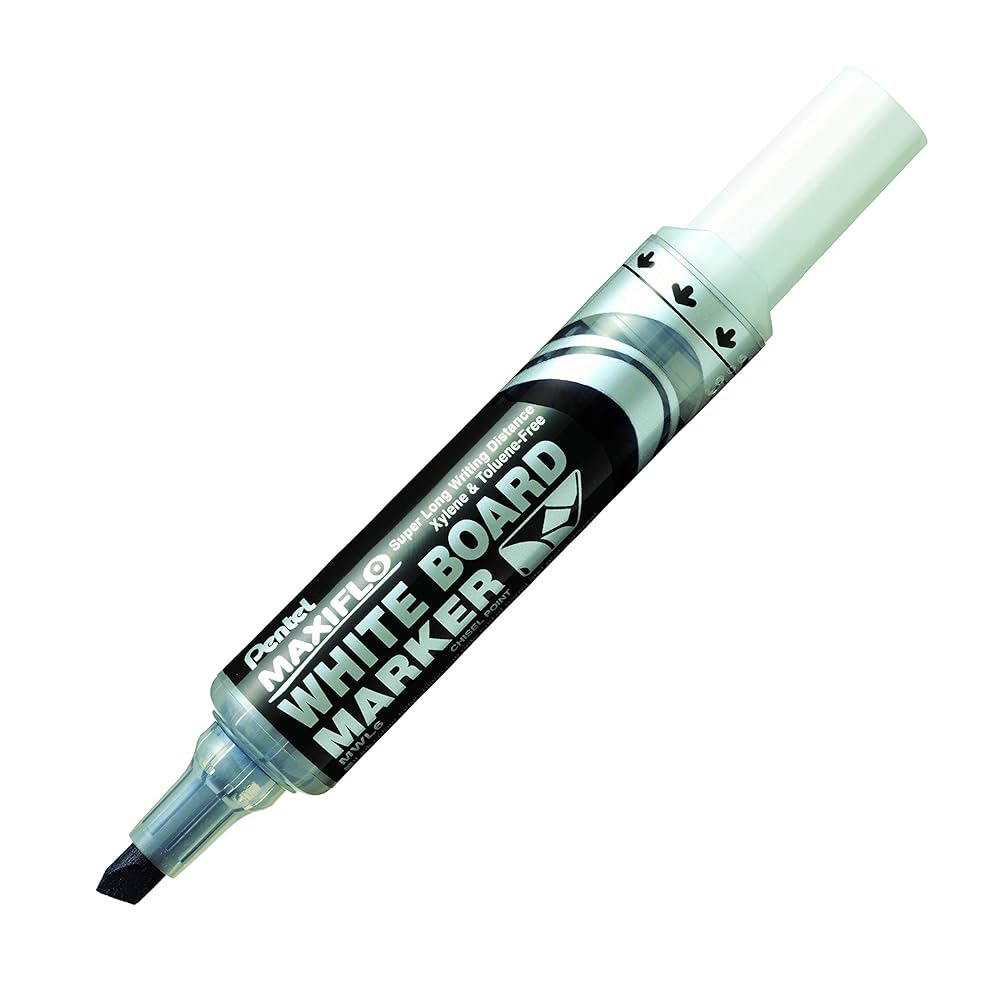 筆記具 d1k Amazon.com : Pentel Maxiflo Dry Wipe Chisel Tip Marker