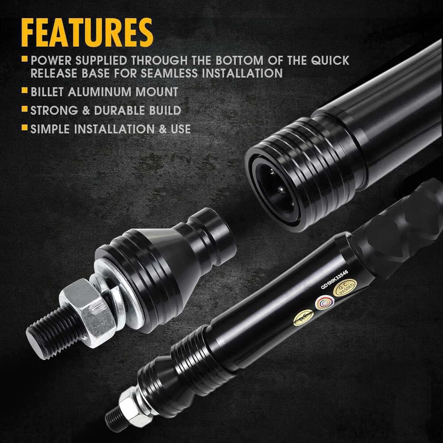 ZCX Luces del Azote de los 3FT/4FT, luz Ambiental Colorida teledirigida del Coche, Luces LED de Las Tiras del RGB Luces de látigo LED (Size : 4FT)